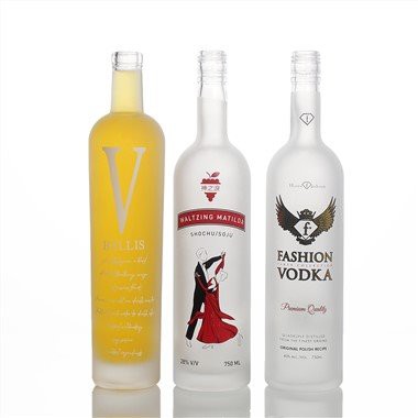750ml Botol Kaca Tequila Frosted