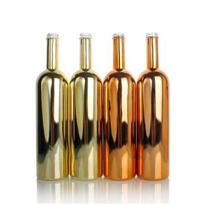 Cara memproses botol wain kaca elektroplated