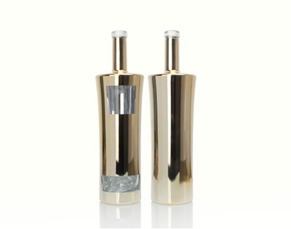 Electroplating 750ml Glass Liquor Bottle Electroplating 750ml Glass Liquor Bottle