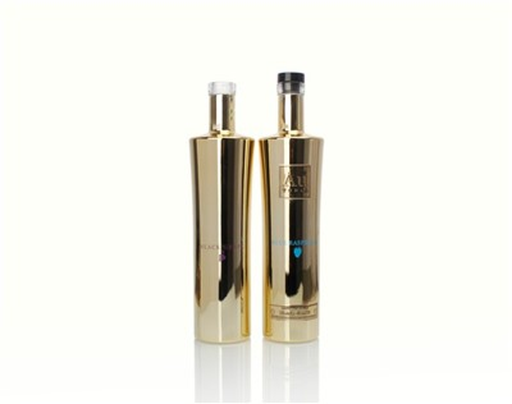 Electroplating 750ml Glass Liquor Bottle Electroplating 750ml Glass Liquor Bottle